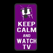 Coque  Huawei MATE 10 PRO PREMIUM Keep Calm Watch TV Violet