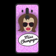 Coque  Huawei MATE 10 PRO PREMIUM Miss Champagne Chatain