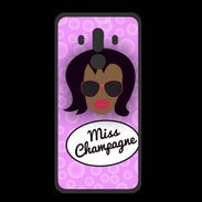 Coque  Huawei MATE 10 PRO PREMIUM Miss Champagne Black