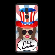 Coque  Huawei MATE 10 PRO PREMIUM Miss USA Chatain