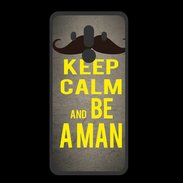 Coque  Huawei MATE 10 PRO PREMIUM Keep Calm Be a Man Gris