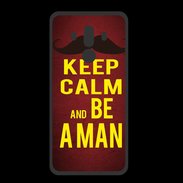 Coque  Huawei MATE 10 PRO PREMIUM Keep Calm Be a Man Rouge