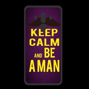 Coque  Huawei MATE 10 PRO PREMIUM Keep Calm Be a Man Violet