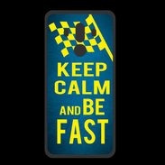 Coque  Huawei MATE 10 PRO PREMIUM Keep Calm and Be Fast Bleu