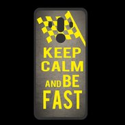 Coque  Huawei MATE 10 PRO PREMIUM Keep Calm and Be Fast Gris
