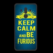 Coque  Huawei MATE 10 PRO PREMIUM Keep Calm and Be Furious Bleu