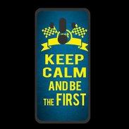 Coque  Huawei MATE 10 PRO PREMIUM Keep Calm and Be the First Bleu