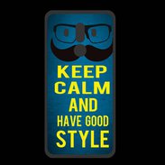 Coque  Huawei MATE 10 PRO PREMIUM Keep Calm and Have a good Style Bleu