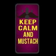 Coque  Huawei MATE 10 PRO PREMIUM Keep Calm and Mustach Rose