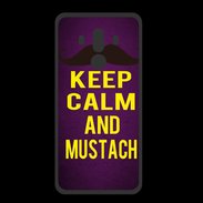 Coque  Huawei MATE 10 PRO PREMIUM Keep Calm and Mustach Violet