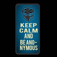Coque  Huawei MATE 10 PRO PREMIUM Keep Calm and Be Anonymous Bleu