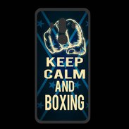Coque  Huawei MATE 10 PRO PREMIUM Keep Calm and Boxing Bleu