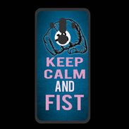 Coque  Huawei MATE 10 PRO PREMIUM Keep Calm and Fist BLeu