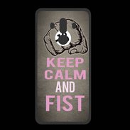 Coque  Huawei MATE 10 PRO PREMIUM Keep Calm and Fist Gris