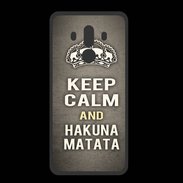 Coque  Huawei MATE 10 PRO PREMIUM Keep Calm and Hakuna Matata Gris