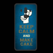Coque  Huawei MATE 10 PRO PREMIUM Keep Calm and Make cake Bleu