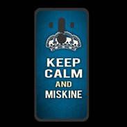 Coque  Huawei MATE 10 PRO PREMIUM Keep Calm and Miskine Bleu