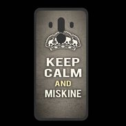 Coque  Huawei MATE 10 PRO PREMIUM Keep Calm and Miskine Gris