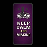 Coque  Huawei MATE 10 PRO PREMIUM Keep Calm and Miskine Violet