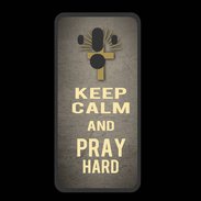 Coque  Huawei MATE 10 PRO PREMIUM Keep Calm and Pray Christian Gris