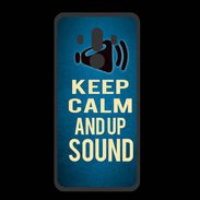 Coque  Huawei MATE 10 PRO PREMIUM Keep Calm and Up Sound Bleu