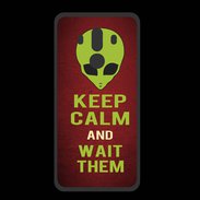 Coque  Huawei MATE 10 PRO PREMIUM Keep Calm and Wait Alien Rouge