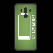Coque  Huawei MATE 10 PRO PREMIUM Low Battery vert ZG
