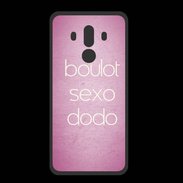 Coque  Huawei MATE 10 PRO PREMIUM Boulot Sexo Dodo Rose ZG