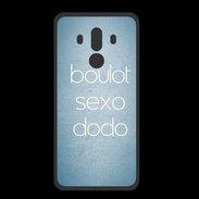 Coque  Huawei MATE 10 PRO PREMIUM Boulot Sexo Dodo Bleu ZG
