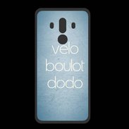 Coque  Huawei MATE 10 PRO PREMIUM Vélo Boulot Dodo Bleu ZG
