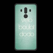 Coque  Huawei MATE 10 PRO PREMIUM Vélo Boulot Dodo Vert ZG