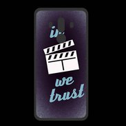 Coque  Huawei MATE 10 PRO PREMIUM In Ciné We trust Bleu ZG