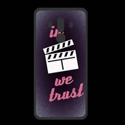Coque  Huawei MATE 10 PRO PREMIUM In Ciné We Trust Rouge ZG