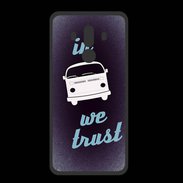 Coque  Huawei MATE 10 PRO PREMIUM In Combi We trust Bleu ZG
