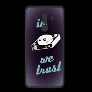 Coque  Huawei MATE 10 PRO PREMIUM In DJ We trust Bleu ZG