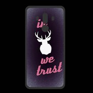 Coque  Huawei MATE 10 PRO PREMIUM In Elan We trust Rouge ZG