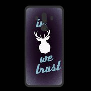 Coque  Huawei MATE 10 PRO PREMIUM In Elan We trust Bleu ZG