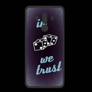 Coque  Huawei MATE 10 PRO PREMIUM In Gamble We trust Bleu ZG