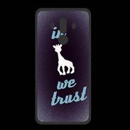 Coque  Huawei MATE 10 PRO PREMIUM In Girafe We trust Bleu ZG