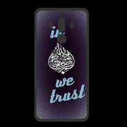 Coque  Huawei MATE 10 PRO PREMIUM In Islam We trust Bleu ZG