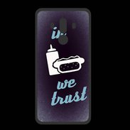 Coque  Huawei MATE 10 PRO PREMIUM In Junk We trust Bleu ZG