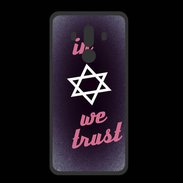 Coque  Huawei MATE 10 PRO PREMIUM In Judaïsme We trust Rouge ZG 