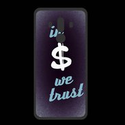 Coque  Huawei MATE 10 PRO PREMIUM In Money We trust Bleu ZG