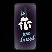 Coque  Huawei MATE 10 PRO PREMIUM In Mushrooms We trust Bleu ZG