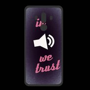 Coque  Huawei MATE 10 PRO PREMIUM In Music We trust Rouge ZG