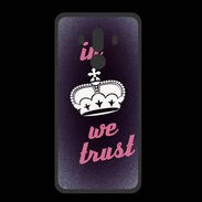 Coque  Huawei MATE 10 PRO PREMIUM In Queen We trust Rouge ZG