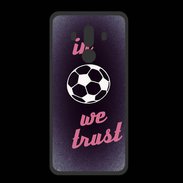 Coque  Huawei MATE 10 PRO PREMIUM In Soccer We trust Rouge ZG