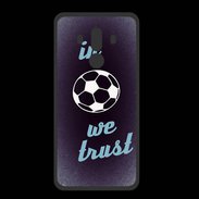 Coque  Huawei MATE 10 PRO PREMIUM In Soccer We trust Bleu ZG
