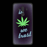 Coque  Huawei MATE 10 PRO PREMIUM In Weed We trust Vert ZG