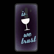 Coque  Huawei MATE 10 PRO PREMIUM In Wine We trust Bleu ZG